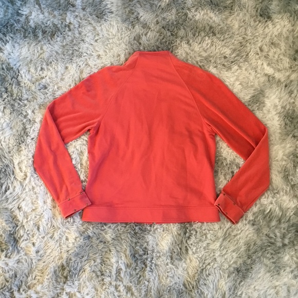 Womens St. John Sport Full Zip Sweater Cotton Blend Pink Size Small - Picture 6 of 6